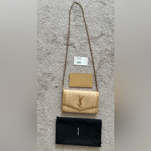 Saint Laurent Bags Saint Laurent Cassandra Raffia Crossbody Bag